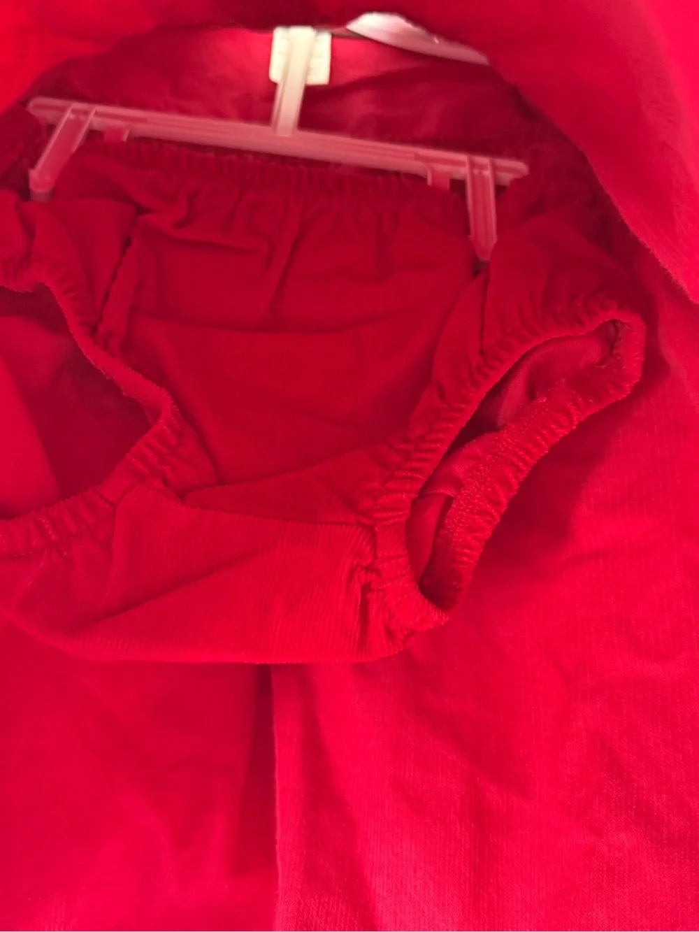 Carter's Bright Red Corduroy Baby Dress